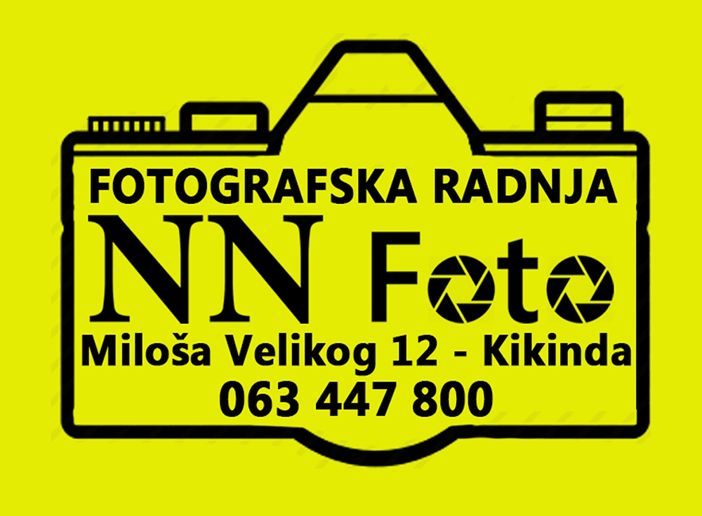 Fotografska radnja "NN foto" Neven Nakrajkućin iz Kikinde se bavi izradom fotografija, studijskim fotografisanjem, fotografisanjem na terenu, video snimanjem, štampom.